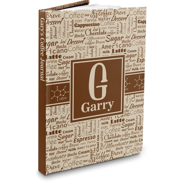Custom Coffee Lover Hardbound Journal - 5.75" x 8" (Personalized)