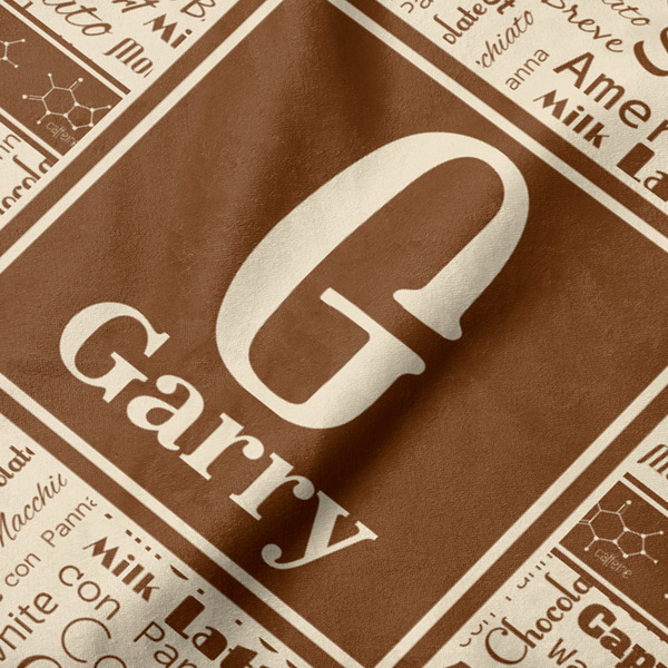 Coffee Lover Hooded Baby Towel- Detail Close Up