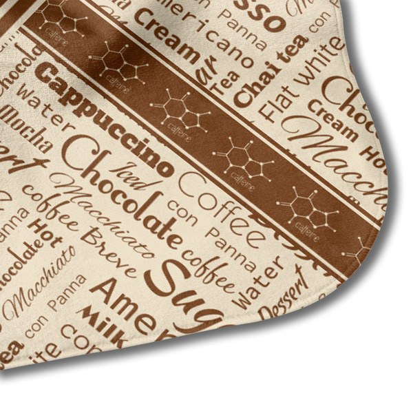 Coffee Lover Hooded Baby Towel- Detail Corner