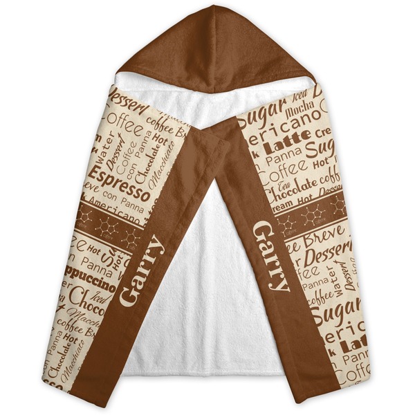 Coffee Lover Hooded Towel - Folded