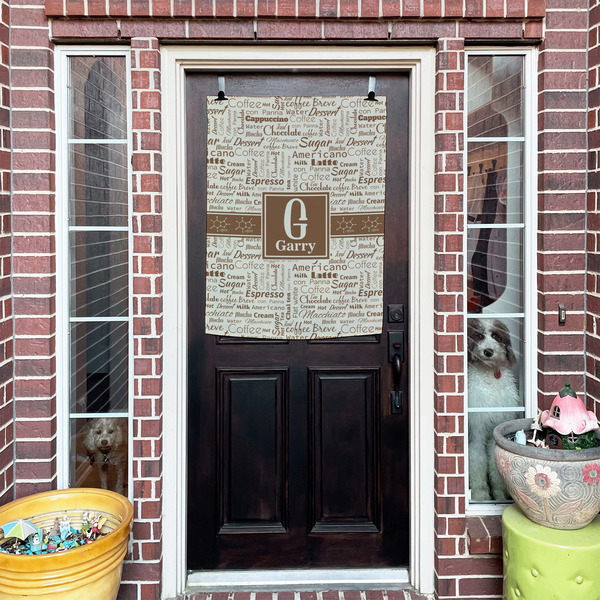 Coffee Lover House Flags - Double Sided - (Over the door) LIFESTYLE