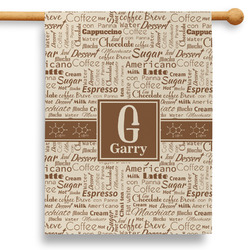 Coffee Lover 28" House Flag - Double Sided (Personalized)