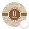 Coffee Lover Printed Cookie Topper - Round (Personalized)