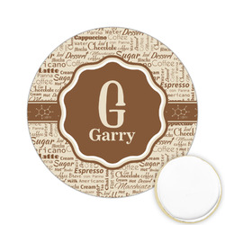 Coffee Lover Printed Cookie Topper - 2.15" (Personalized)