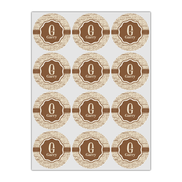 Coffee Lover Icing Circle - Small - Set of 12