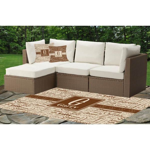 Coffee Lover Indoor / Outdoor Rug & Cushions