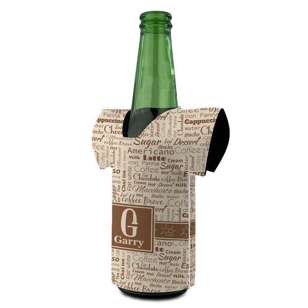 Coffee Lover Jersey Bottle Cooler - ANGLE (on bottle)