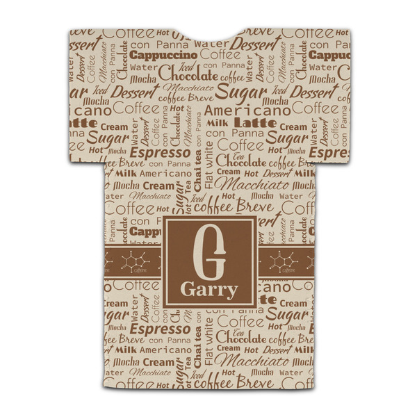 Coffee Lover Jersey Bottle Cooler - BACK (flat)