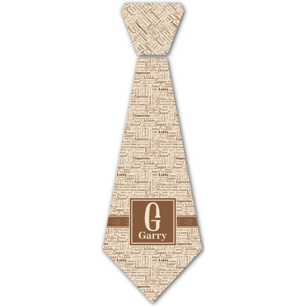 Custom Coffee Lover Iron On Tie (Personalized)