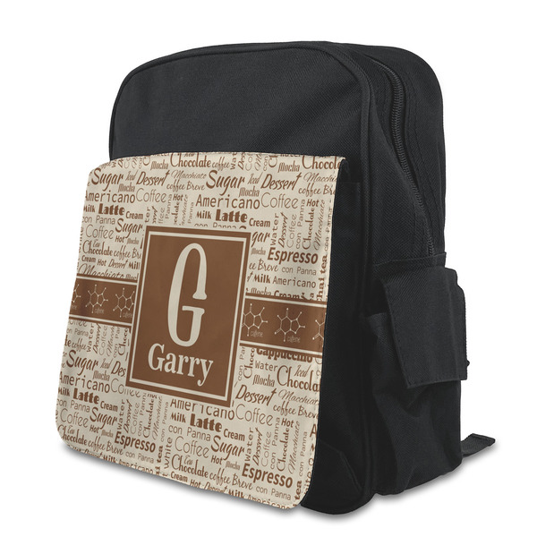 Custom Coffee Lover Preschool Backpack (Personalized)