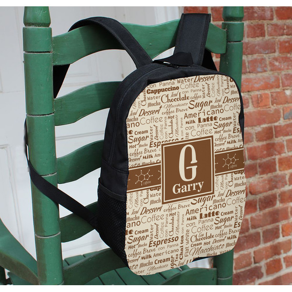 Coffee Lover Kids Backpack - In Context