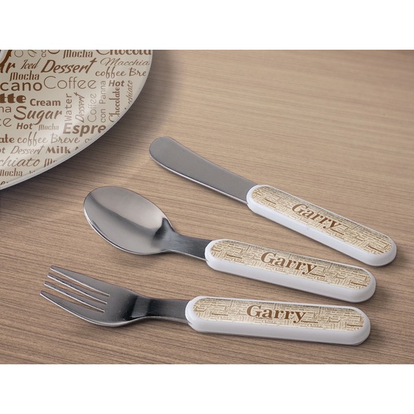 Coffee Lover Kids Flatware w/ Plate