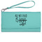 Coffee Lover Ladies Leatherette Wallet - Laser Engraved- Teal