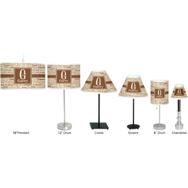 Coffee Lover Lamp Full View Size Comparison