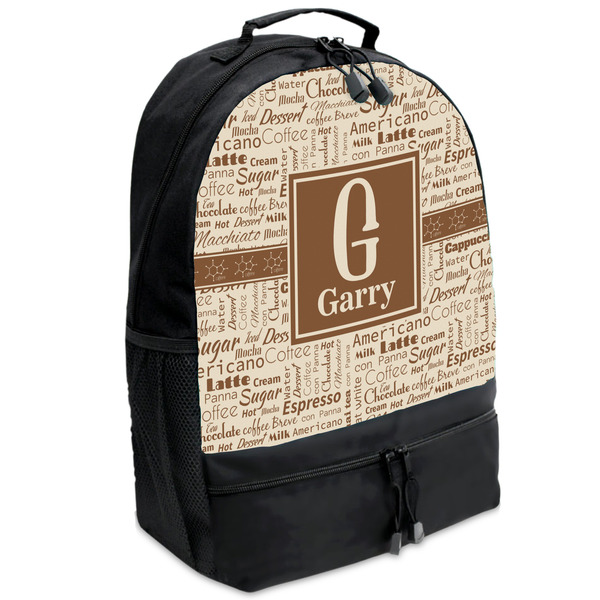 Custom Coffee Lover Backpacks - Black (Personalized)