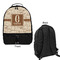 Coffee Lover Large Backpack - Black - Front & Back View