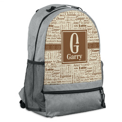 Coffee Lover Backpack - Grey (Personalized)