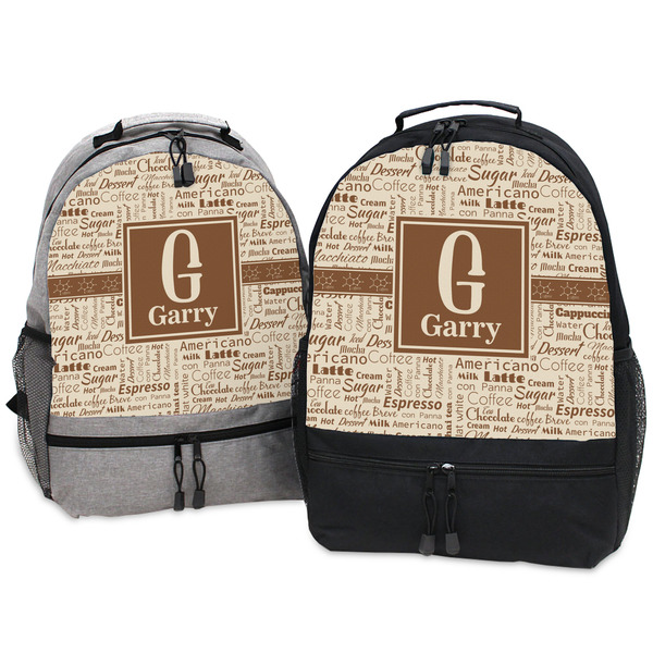 Coffee Lover Large Backpacks - Both