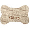 Coffee Lover Bone Shaped Dog Food Mat (Personalized)