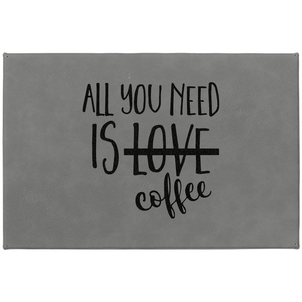 Coffee Lover Large Engraved Gift Box with Leather Lid - Approval