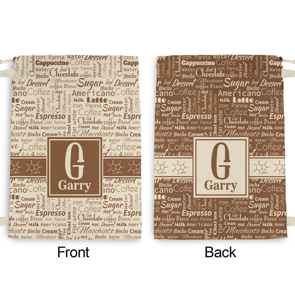 Coffee Lover Large Laundry Bag - Front & Back View