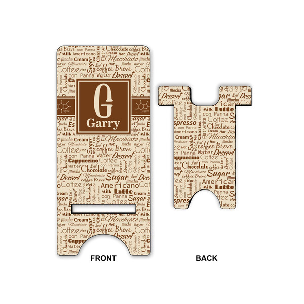 Coffee Lover Large Phone Stand - Front & Back