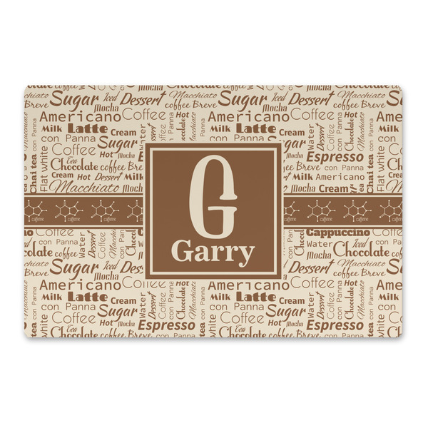 Custom Coffee Lover Large Rectangle Car Magnet (Personalized)