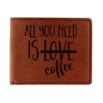 Coffee Lover Leatherette Bifold Wallet