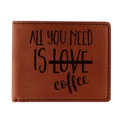 Coffee Lover Leatherette Bifold Wallet