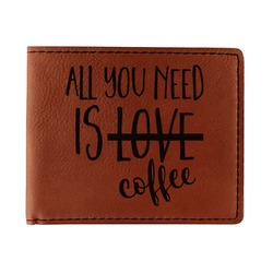 Coffee Lover Leatherette Bifold Wallet