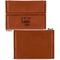 Coffee Lover Leather Business Card Holder Front Back Single Sided - Apvl