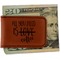 Coffee Lover Leatherette Magnetic Money Clip - Front