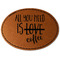 Coffee Lover Leatherette Patches - Oval