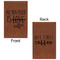Coffee Lover Leatherette Sketchbooks - Small - Double Sided - Front & Back View