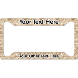 Coffee Lover License Plate Frame - Style A (Personalized)