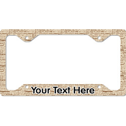 Coffee Lover License Plate Frame - Style C (Personalized)