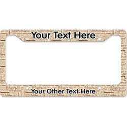 Coffee Lover License Plate Frame - Style B (Personalized)