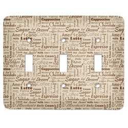 Coffee Lover Light Switch Cover (3 Toggle Plate)