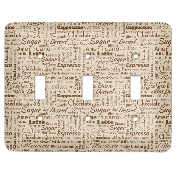 Custom Coffee Lover Light Switch Cover (3 Toggle Plate)