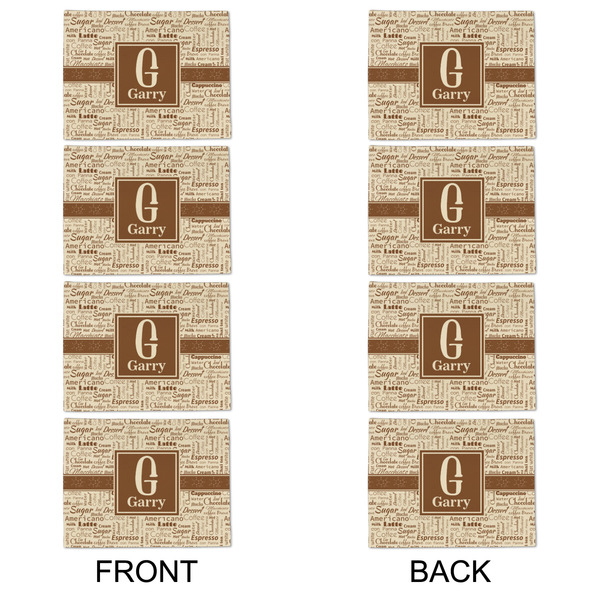 Coffee Lover Linen Placemat - APPROVAL Set of 4 (double sided)