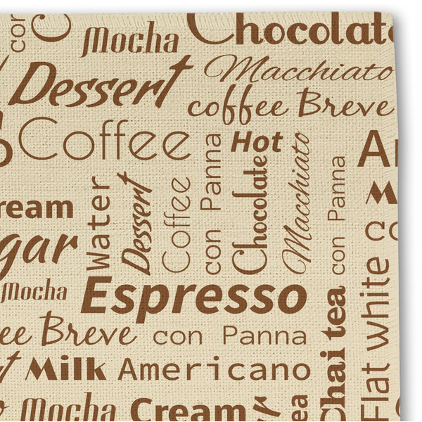 Coffee Lover Linen Placemat - DETAIL