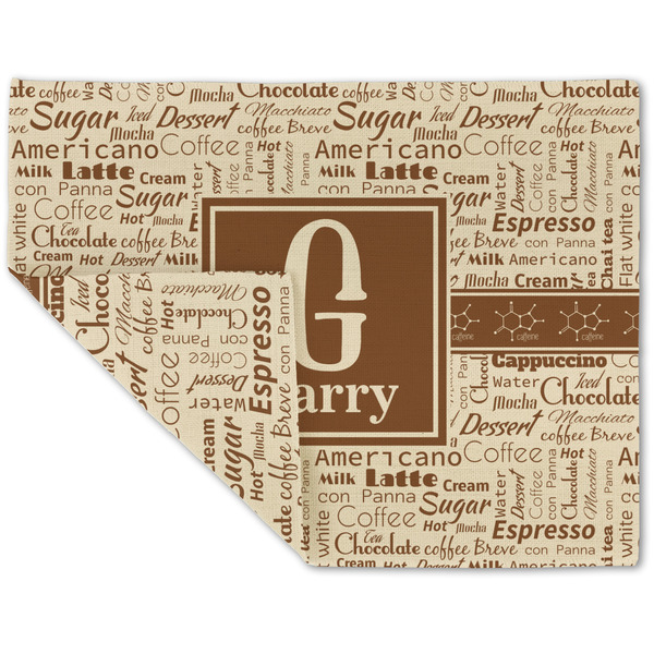 Coffee Lover Linen Placemat - Folded Corner (double side)