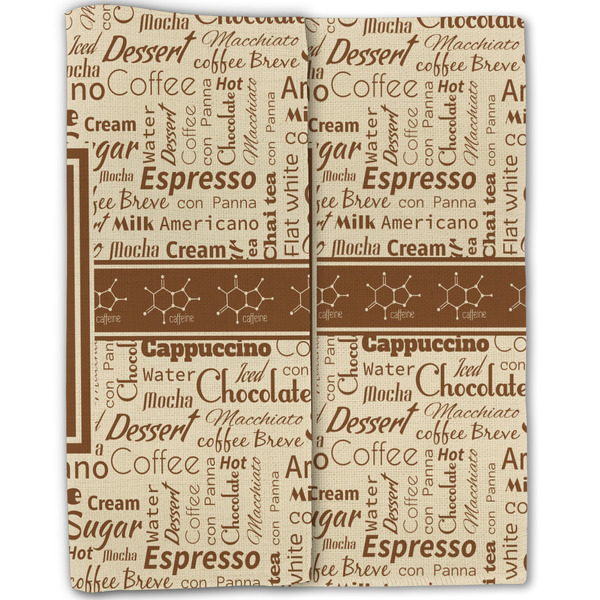 Coffee Lover Linen Placemat - Folded Half (double sided)
