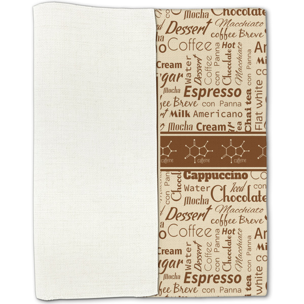 Coffee Lover Linen Placemat - Folded Half