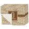 Coffee Lover Single-Sided Linen Placemat - Set of 4 w/ Name and Initial