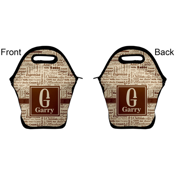 Coffee Lover Lunch Bag - Front and Back