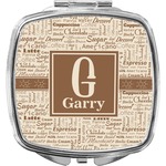 Coffee Lover Compact Makeup Mirror (Personalized)