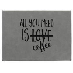 Coffee Lover Medium Gift Box w/ Engraved Leather Lid