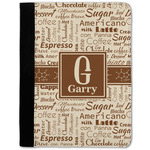 Coffee Lover Notebook Padfolio - Medium w/ Name and Initial