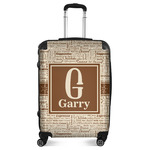Coffee Lover Suitcase - 24" Medium - Checked (Personalized)
